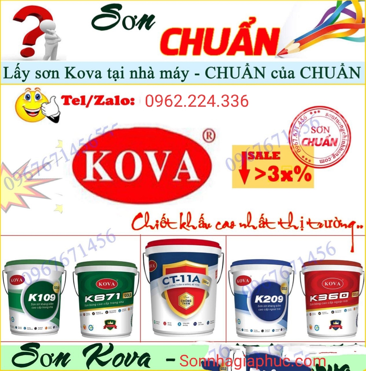 Kova là thương hiệu sơn của công ty nào?